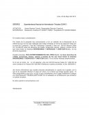 Superintendencia Nacional de Administración Tributaria (SUNAT) carta