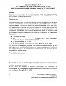Determinar por ciento masa de ácido acetilsalicílico (AAS) [C6H4(OCOCH3)COOH] en una tableta comercial efervescente.
