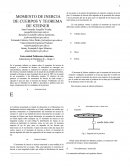 MOMENTO DE INERCIA DE CUERPOS Y TEOREMA DE STEINER.