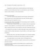 Libro: “Psicología de la Personalidad” Cayetano Petrone – 1993.