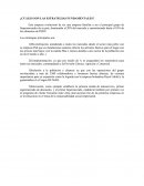 ¿Cuáles son las estrategias fundamentales?