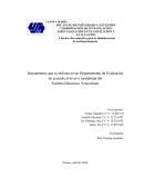 COORDINACIÓN DE INVESTIGACIÓN ESPECIALIZACIÓN EN PLANIFICACIÓN Y EVALUACIÓN