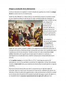 Origen y evolución de la democracia