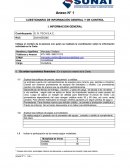 Anexo N° 1 CUESTIONARIO DE INFORMACIÓN GENERAL Y DE CONTROL