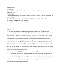 En este negocio llamado Maya la principal problemática es que no hay un orden correcto. Página 1