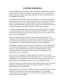 TIEMPOS MODERNOS. ENSAYO