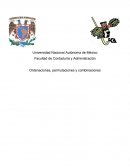 Ordenaciones, Permutaciones y Combinaciones