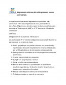 El objetivo principal de este reglamento es promover más convivencia entre los compañeros de clase, también tener derechos, obligaciones y sanciones para los alumnos de la escuela secundaria “5 de mayo de 1862” a 1º”C” durante el ciclo escolar