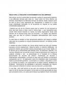 IDEAS PARA LA CREACION O SOSTENIMIENTO DE UNA EMPRESA