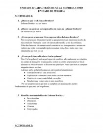 UNIDADE 1: CARACTERÍSTICAS DA EMPRESA COMO UNIDADE DE PERSOAS. Página 1
