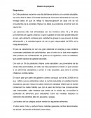 Diseño de proyecto Diagnóstico