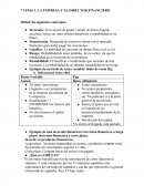 La empresa y el director financiero