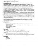 TÍTULO: “Hablando, se entiende la gente”