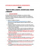 Reporte de videos, preguntas, conclusión grupal, reflexión y bibliografía