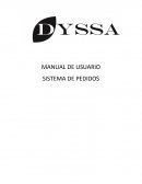 MANUAL DE USUARIO SISTEMA DE PEDIDOS