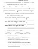 EVALUACION DE LENGUAJE. Temas: Abecedario, orden alfabético