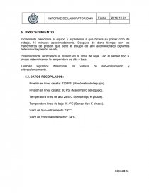INFORME LABORATORIO Nº3 MEDICION DE PRESIONES EN SISTEMAS. Página 8