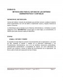 METODOLOGÍA PARA EL ESTUDIO DE LOS SISTEMAS ADMINISTRATIVOS Y CONTABLES.