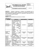 PROCEDIMIENTO GESTIÓN DEL RIESGO.