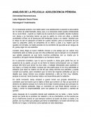 Analisis de adolescencia perdida.