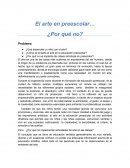 EL ARTE EN PREESCOLAR.