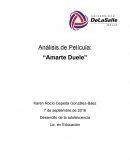 Análisis de Película: “Amarte Duele”