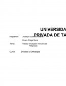 Trabajo encargado mercancías.