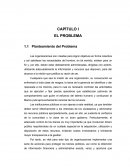 CAPÍTULO I EL PROBLEMA