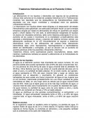 Trastornos Hidroelectrolíticos en el Paciente Crítico.