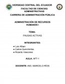 Pausas activas.