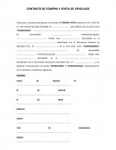 CONTRATO DE COMPRA Y VENTA DE VEHICULOS