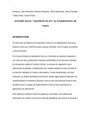 Actividad minera: “explotación de oro” en el departamento del Cauca