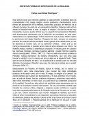 DISTINTAS FORMAS DE APROPIACIÓN DE LA REALIDAD