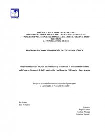 PROGRAMA NACIONAL DE FORMACIÓN EN CONTADURIA PÚBLICA. Página 1