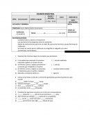 EXAMEN BIMESTRAL AREA: Comunicación