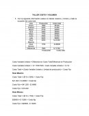 TALLER DE COSTOS VOLUMEN Y UTILIDADES