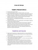 EL TIEMPO PREHISTORICO