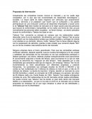 Ejemplo de Propuesta de intervención.