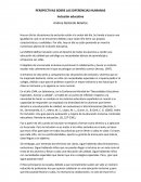 PERSPECTIVAS SOBRE LAS DIFERENCIAS HUMANAS