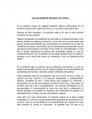 UN PAIS SIEMPRE NECESITA DE OTROS.