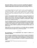 Educación Plástica y Visual en la escuela: la planificación didáctica.