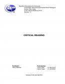 ANALISIS DE LA LECTURA CRÍTICA