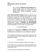 CONTESTACION DEMANDA RECONVENCIÓN LABORAL.