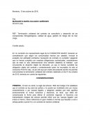 TERMINACIÓN DE CONTRATO UNILATERAL.