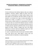 REPORTE DE ENTREVISTA Y DEFINICION DE CATEGORIAS SOCIALES EN TORNO A LA PRÁCTICA EDUCATIVA CULTURALES