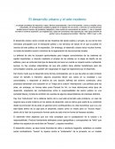 El desarrollo urbano y el arte moderno.