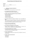 Examen Bimestral de Educación Cívica[