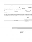 Debo y pagare en forma incondicional este Pagaré a la orden de