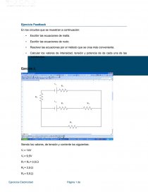 Ejercicio Feedback En los circuitos que se muestran a continuación. Página 1