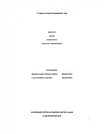 Direccionamiento IPv6. Página 1
